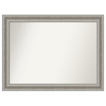 Parlor Silver Non-Beveled Wall Mirror 43.5x32.5 in.
