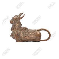 RUSTIC GOLD NANDI SITTING - Decorative Objects And Figurines