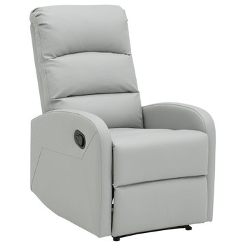 Dormi Recliner Chair, Light Gray PU