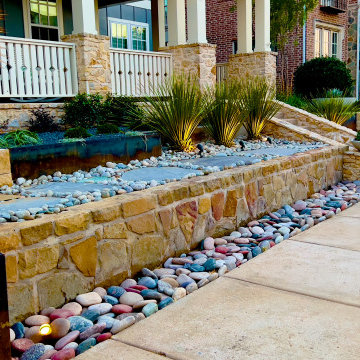 Modern Frontyard Landscape Design | Plano Texas Landscape | Alterra Landscape De