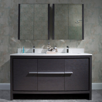 Luxury Vanity Set with Double Ceramic Sink