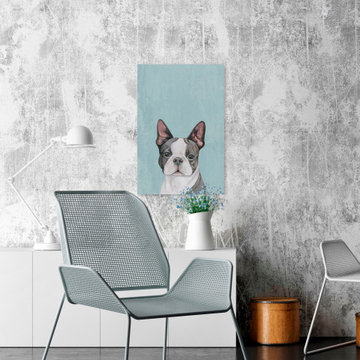 "Scrutiny Look" Painting Print on Wrapped Canvas