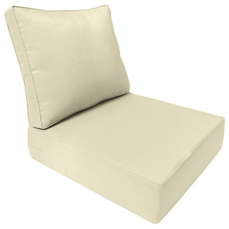 |COVER ONLY| Outdoor Pipe Trim Medium Deep Seat Backrest Pillow Slipcover AD005