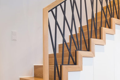 Contemporary staircase in Sussex.