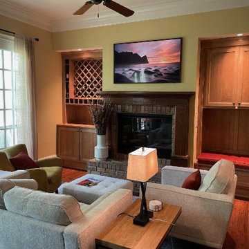 Cherry Wine Cabinet and Reading Nook