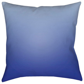 Textures by Surya Poly Fill Pillow, Violet/Sky/ Blue, 18' Square