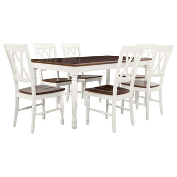 Shelby 7-Piece Dining Set, White