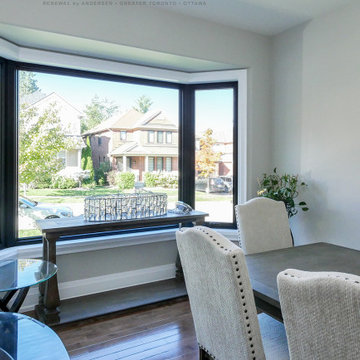 Modern Dining Room with New Bay Window - Renewal by Andersen Greater Toronto, Ot