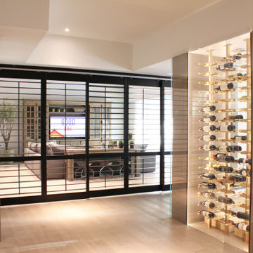 Cocoplum Estate - Glass Wine Cellar LED Lighting & Crestron Control