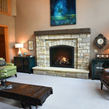 Gorgeous Living Room Fireplace Makeover