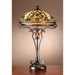 Dale Tiffany - Dale Tiffany Boehme Table Lamp, Antique Bronze/Sand - Base Dimensions:   20 x 18Boehme Table Lamp Antique Bronze/Sand *UL Approved: YES Energy Star Qualified: n/a ADA Certified: n/a  *Number of Lights: 2-*Wattage:60w A19 Medium Base bulb(s) *Bulb Included:No *Bulb Type:A19 Medium Base *Finish Type:Antique Bronze/Sand