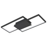 Eglo Lighting - Eglo Lighting 204052A Milanius - 20.47" 24W 1 LED Flush/Wall Mount - Give any room a modern personality with the MilaniMilanius 20.47" 24W  Matte Black *UL Approved: YES Energy Star Qualified: n/a ADA Certified: n/a  *Number of Lights: Lamp: 1-*Wattage:18w Integrated LED bulb(s) *Bulb Included:Yes *Bulb Type:Integrated LED *Finish Type:Matte Black