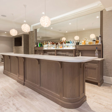 Harmonious Luxury Basement Bar in Southampton