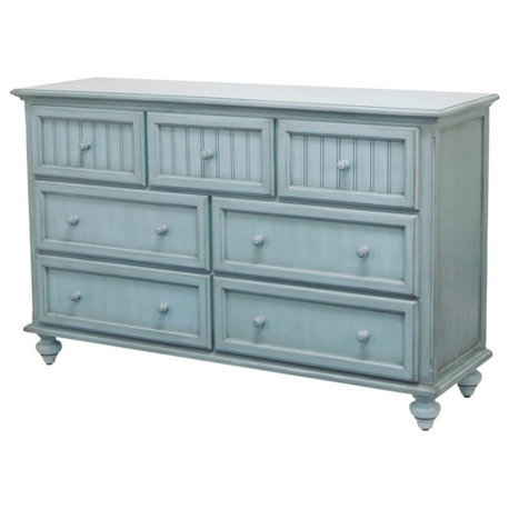 Monaco 7-Drawer Dresser, Blue