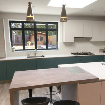 Contemporary Kitchen Design Eastcote Harrow by Kudos Interior Designs