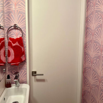Pepper Home Wallpaper Installation -Restroom