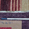 Modern Gabbeh Rug, Hand Knotted 100% Wool 5'X8' Striped Colorful Area Rug