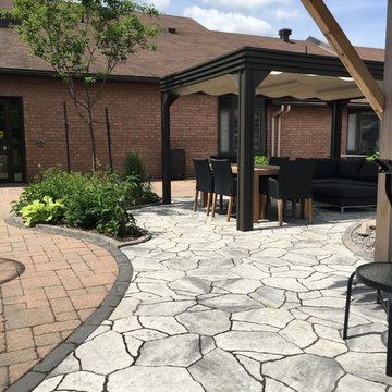 Retirement home pond & entrance