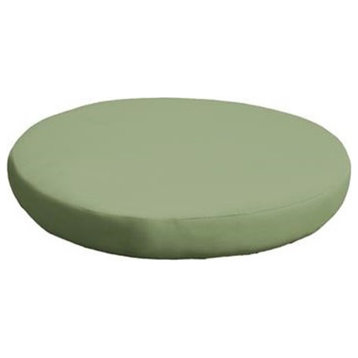 Cover for Round Ottoman Cushions 6 inches thick in Cilantro