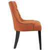 Regent Upholstered Fabric Dining Chair, Orange