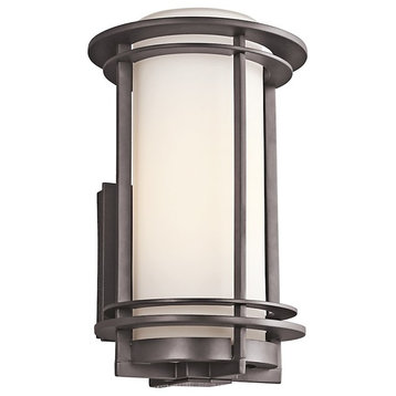 Kichler Pacific Edge Outdoor 1-Light Wall Sconce, Architectural Bronze