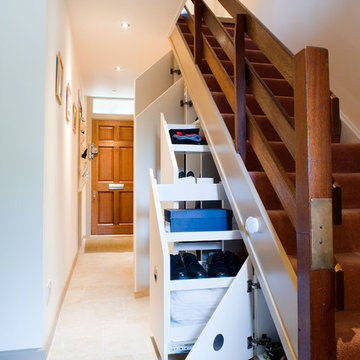 Under Stairs Storage with 5 sections