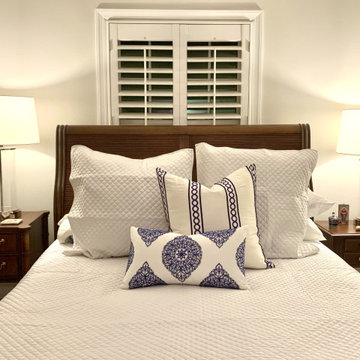 Mykonos, a Greece inspired bedroom.