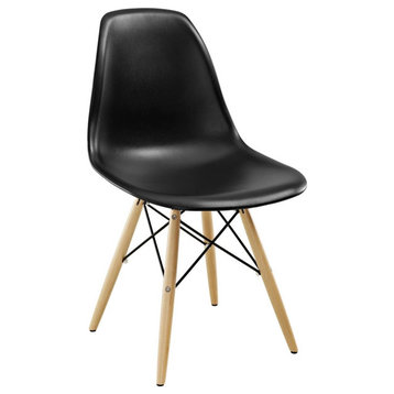 Modway Modway Pyramid Dining Side Chair, Black