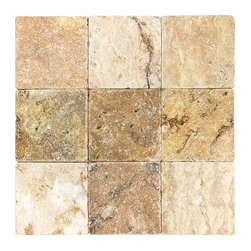 Scabos Travertine Collection - Tumbled 4x4 - Products