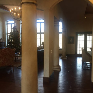 Old, worn plaster finish