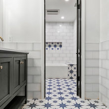 kids' bathroom floor