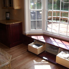 fireplace to window