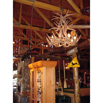 Reproduction Antler Whitetail Cascade Chandelier Light, RS-2