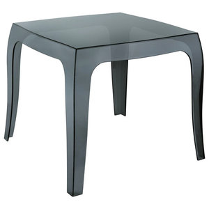 Lanser Tall 20 Side Table Brushed Metal Modern Outdoor Side Tables By Pangea Home Lc 0506 50 Bm Houzz