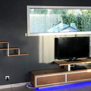 Conception et réalisation d'un meuble tv sur mesure