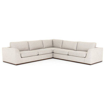 Colt 3 Piece Sectional-Aldred Silver