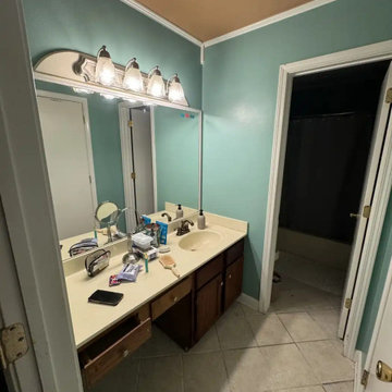 Modern Walk-In Shower Remodel – Oklahoma City (In Progress)