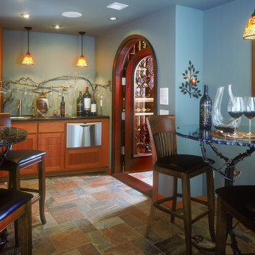 Escondido San Diego California Walk in Custom Wine Cellar Wine Room Wine Display