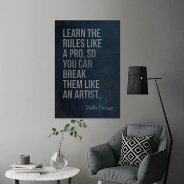 "Learn the Rules" Painting Print on Wrapped Canvas