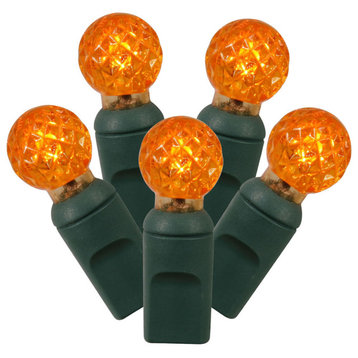 Vickerman 25' Single Mold G12 Berry LED Light Set, Orange