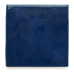 33 Vivid Blue (Glossy Finish) - Handmade Ceramic Tile - Tile