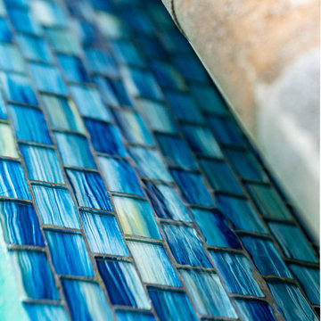 Cocktail Pool with Automatic Cover, Water Features and Fire Pit