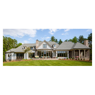 French Country Lake Retreat - Exterior - Raleigh - by Bost Custom Homes ...