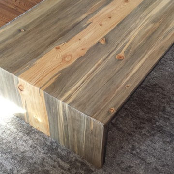 Beetle kill waterfall table.
