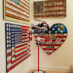 Ramona Otto's American flag art - Mixed Media Art