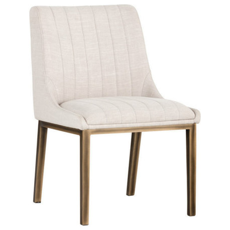 Halden Dining Chair, Beige Linen, Set of 2