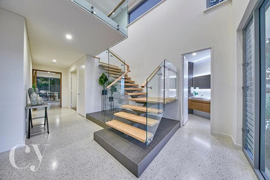 This is an example of a contemporary entryway in Perth.
