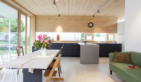 Eine Schreinerküche bei Stuttgart mit verschiebbarer Kochinsel