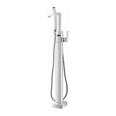 Freestanding Floor Mount Bathtub/Tub Filler, Chrome