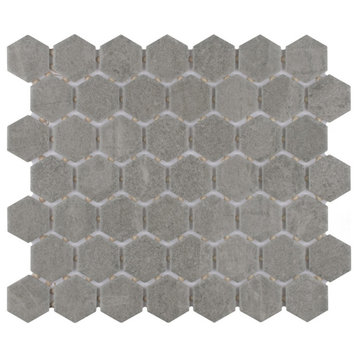 Liverpool Hex Light Grey Ceramic Floor and Wall Tile